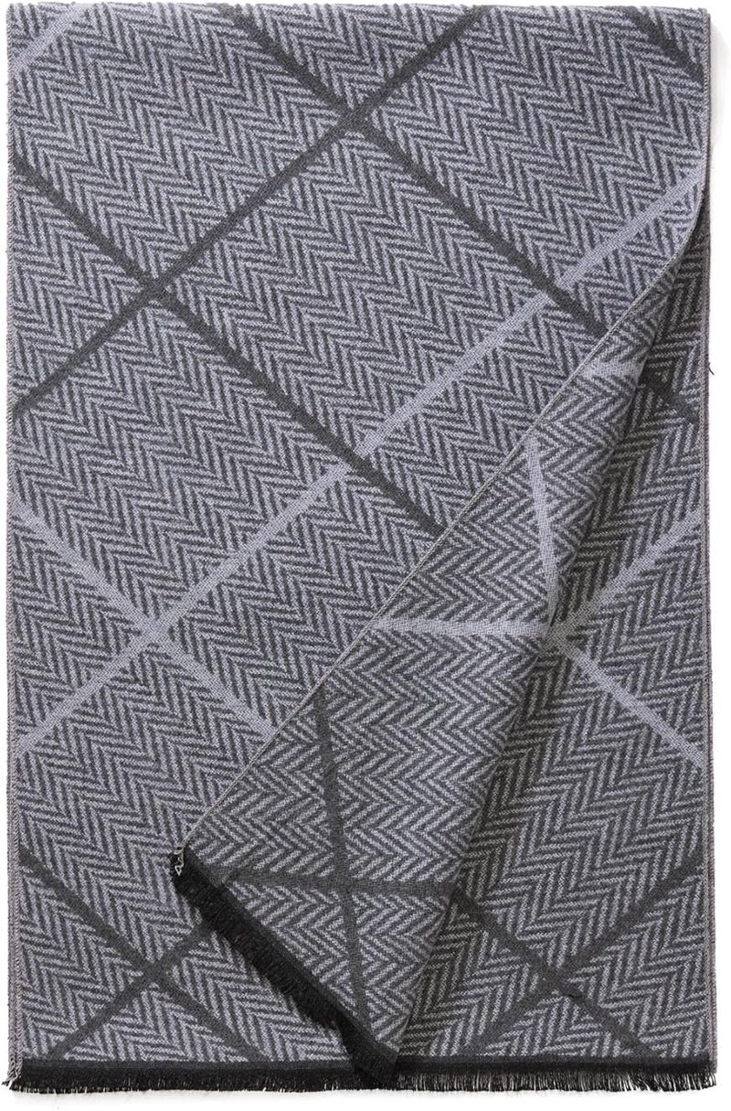 FULLRON Store Men Winter Scarf Soft Warm Long Cashmere Feel Scarves - Image 3